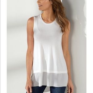 Soft Surroundings Sleeveless White Tank (M) ☁️